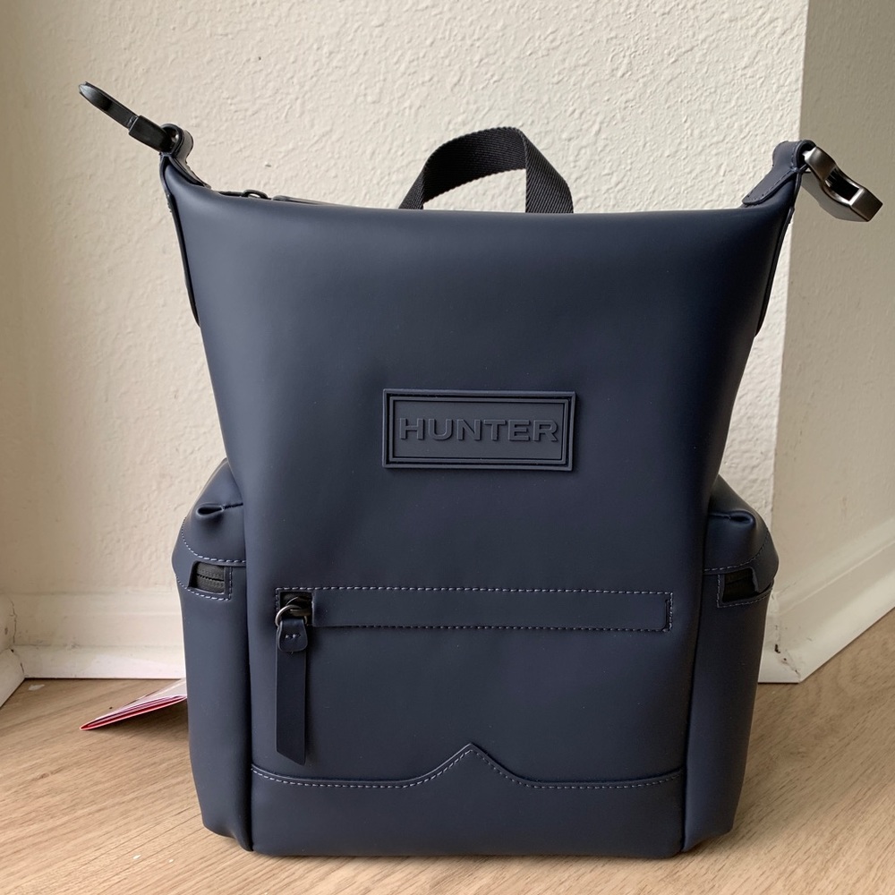 NWT Mini Navy Rubberized Hunter Backpack